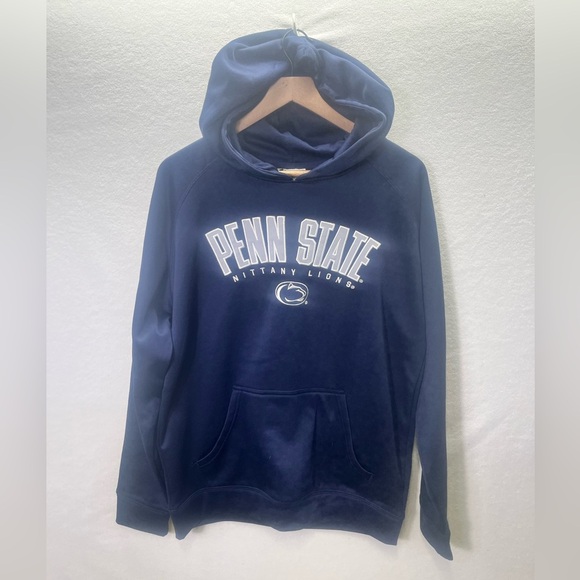 Penn State Nittany Lions Champion Embroidered Hoodie Mens M sweatshirt Navy 1921 - Picture 1 of 8
